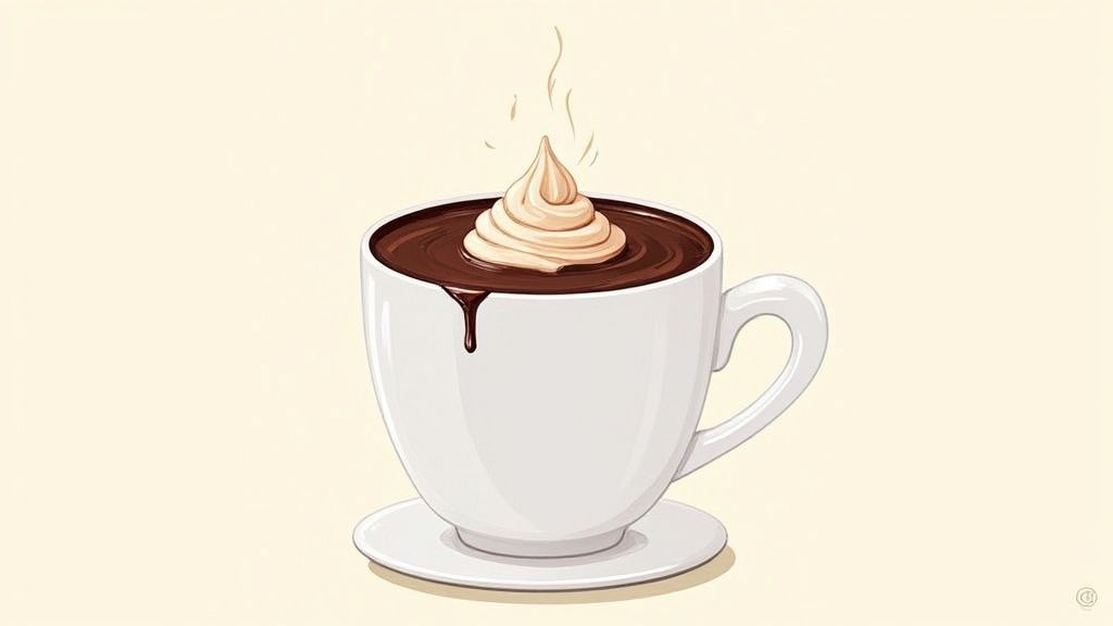 Un chocolat chaud onctueux