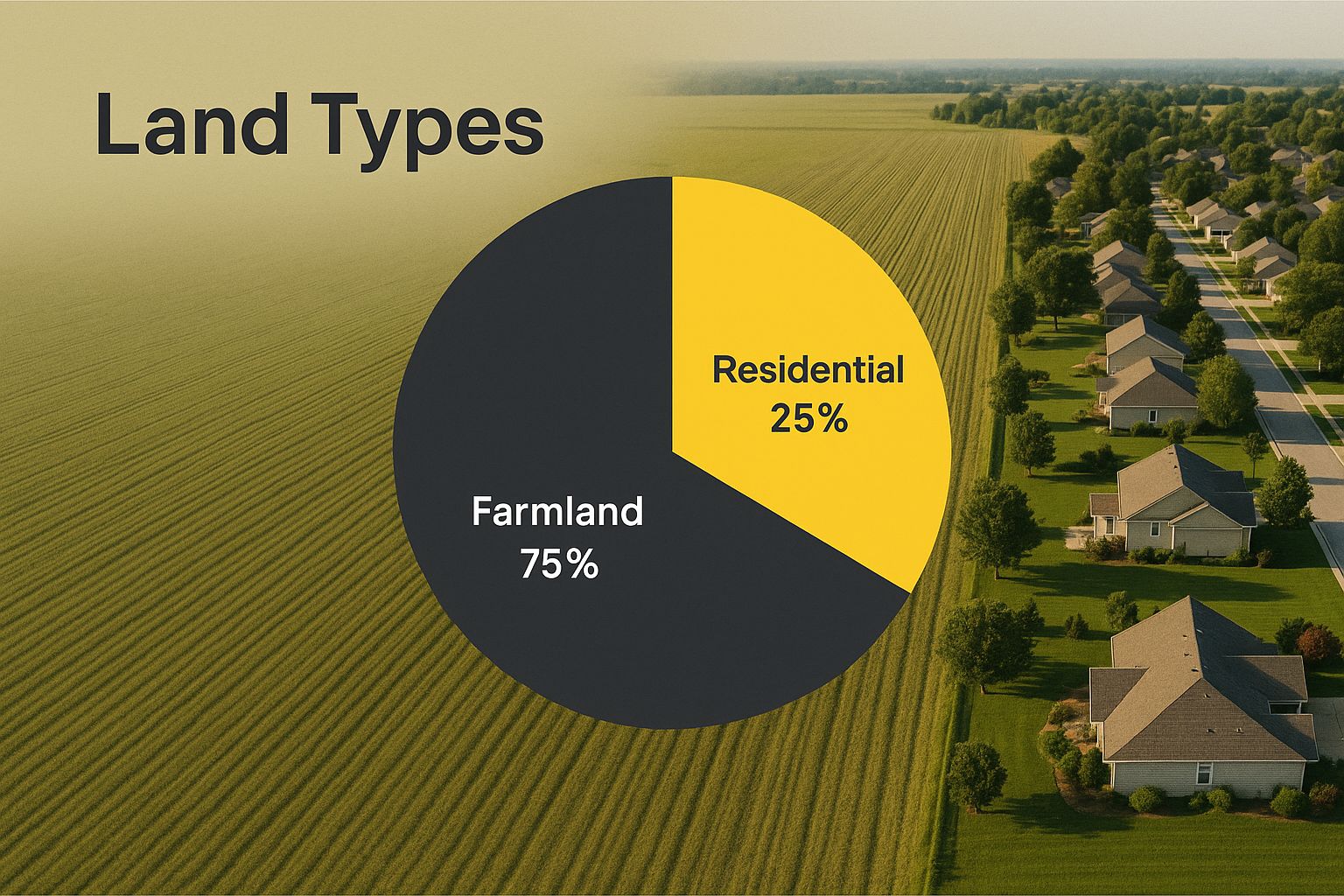 Infographic about terrain a vendre