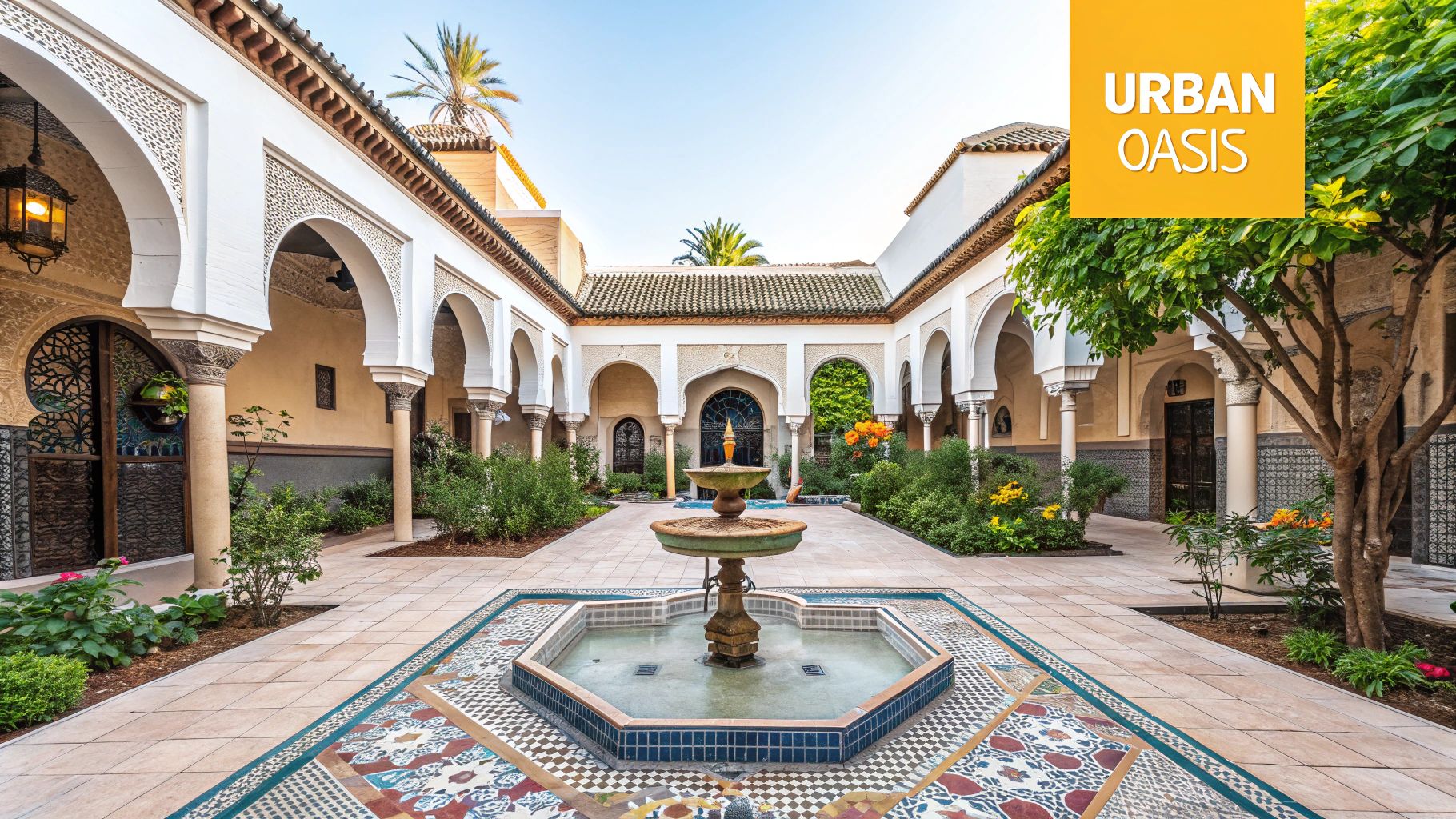 The Foundational Heart: The Central Courtyard (Sahn)