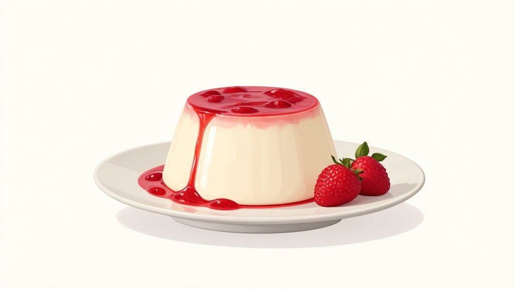 Panna Cotta aux Fruits Rouges