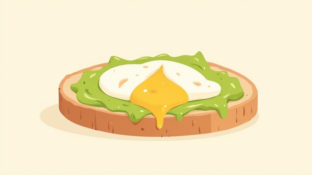Tartines avocat-œuf poché