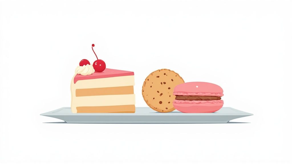 Assortiment de donuts colorés et appétissants dans une boîte à emporter