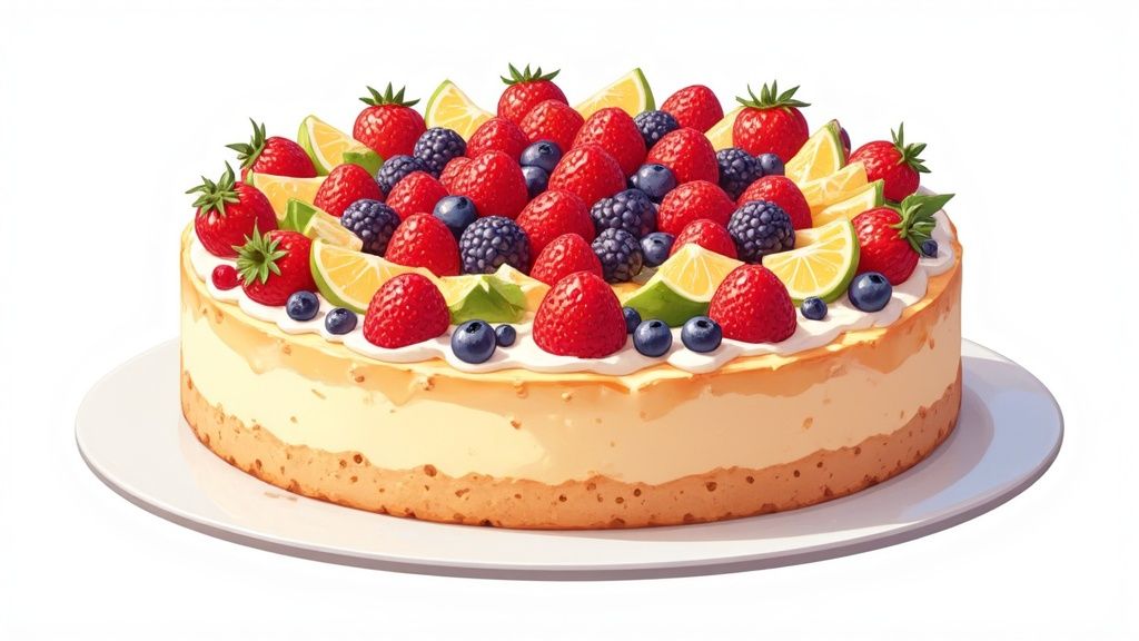 Décoration avec des fruits frais