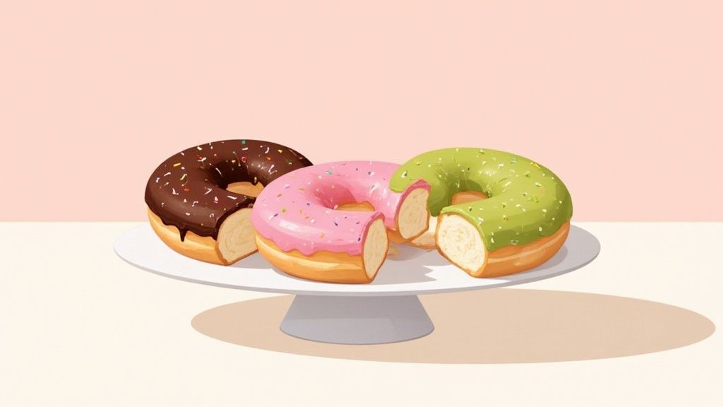Gâteau donuts anniversaire