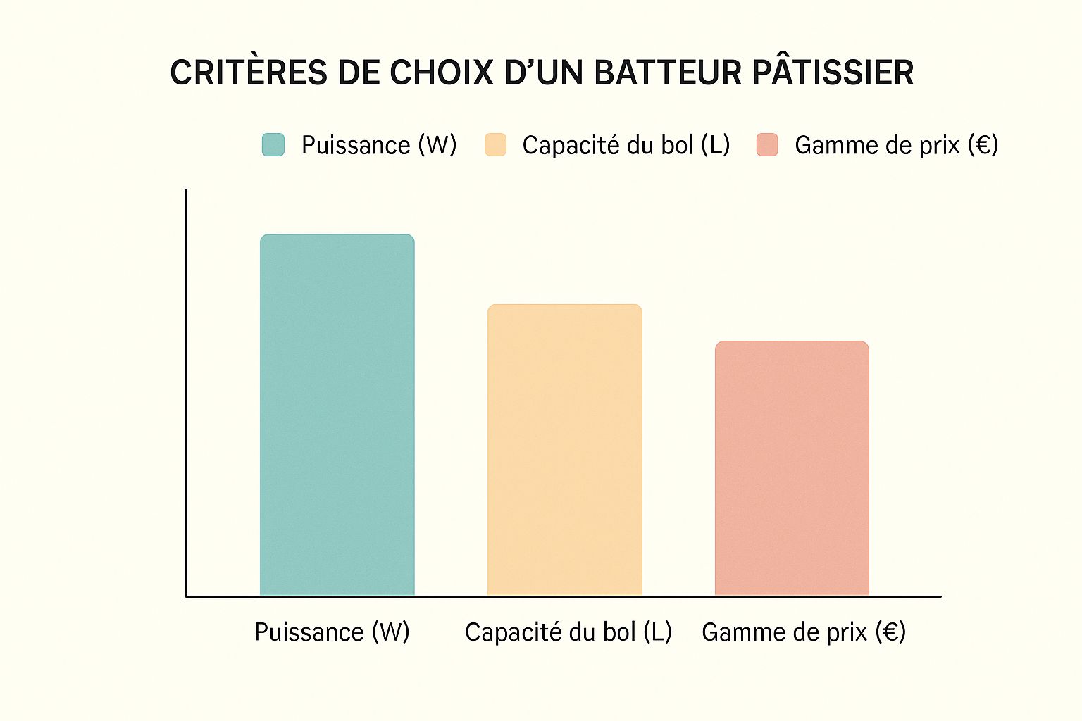 Infographic about quel robot pâtissier choisir