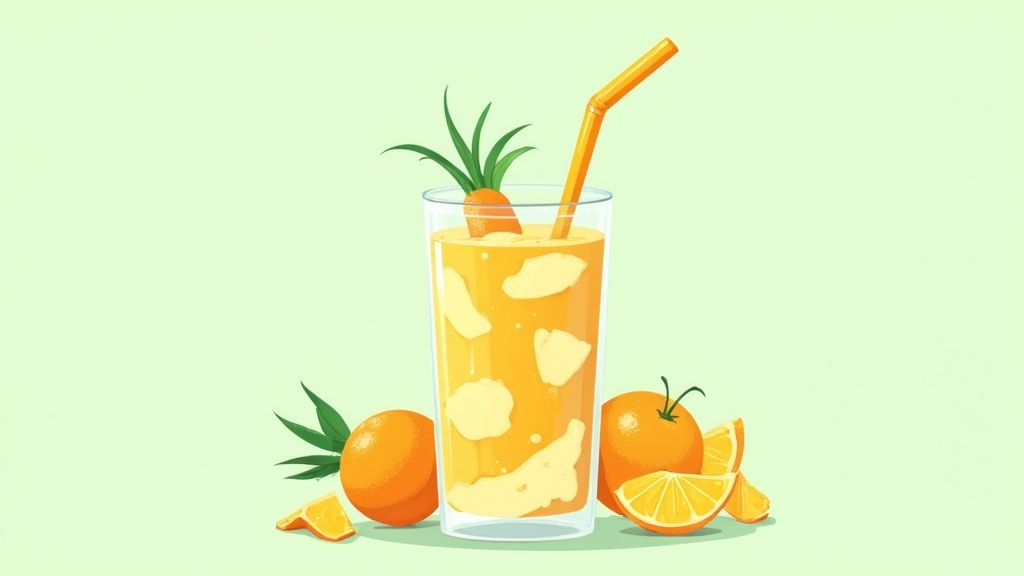 Smoothie Tropical Mangue-Ananas-Coco