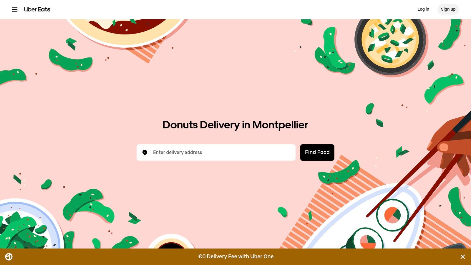Uber Eats - Livraison de Donuts à Montpellier