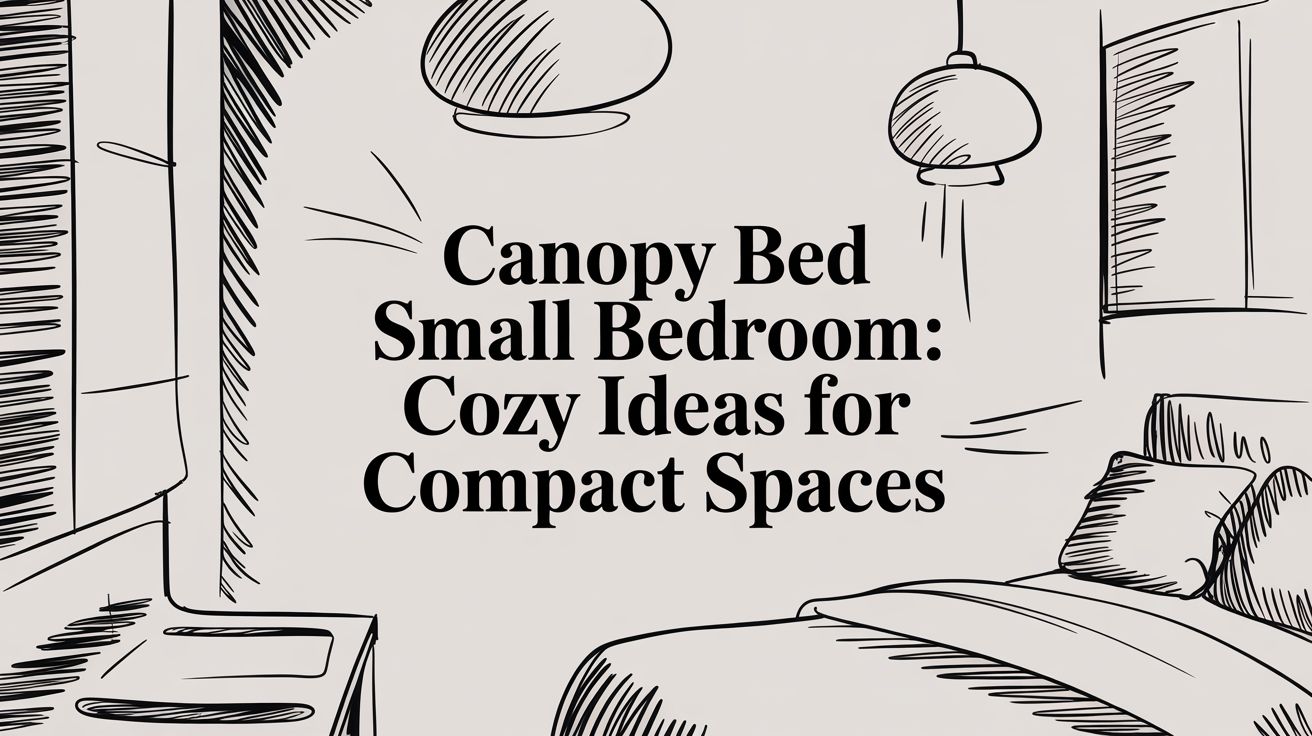 canopy bed small bedroom: Cozy ideas for compact spaces