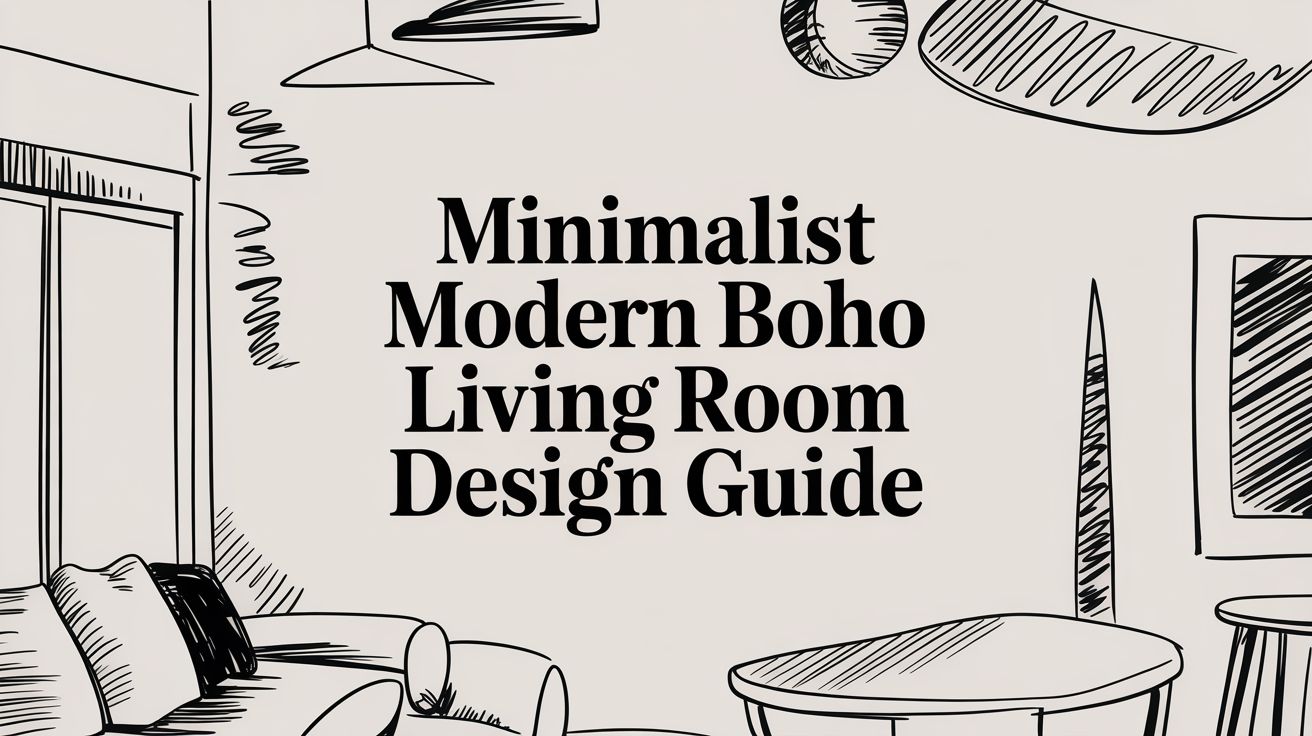 Minimalist Modern Boho Living Room Design Guide