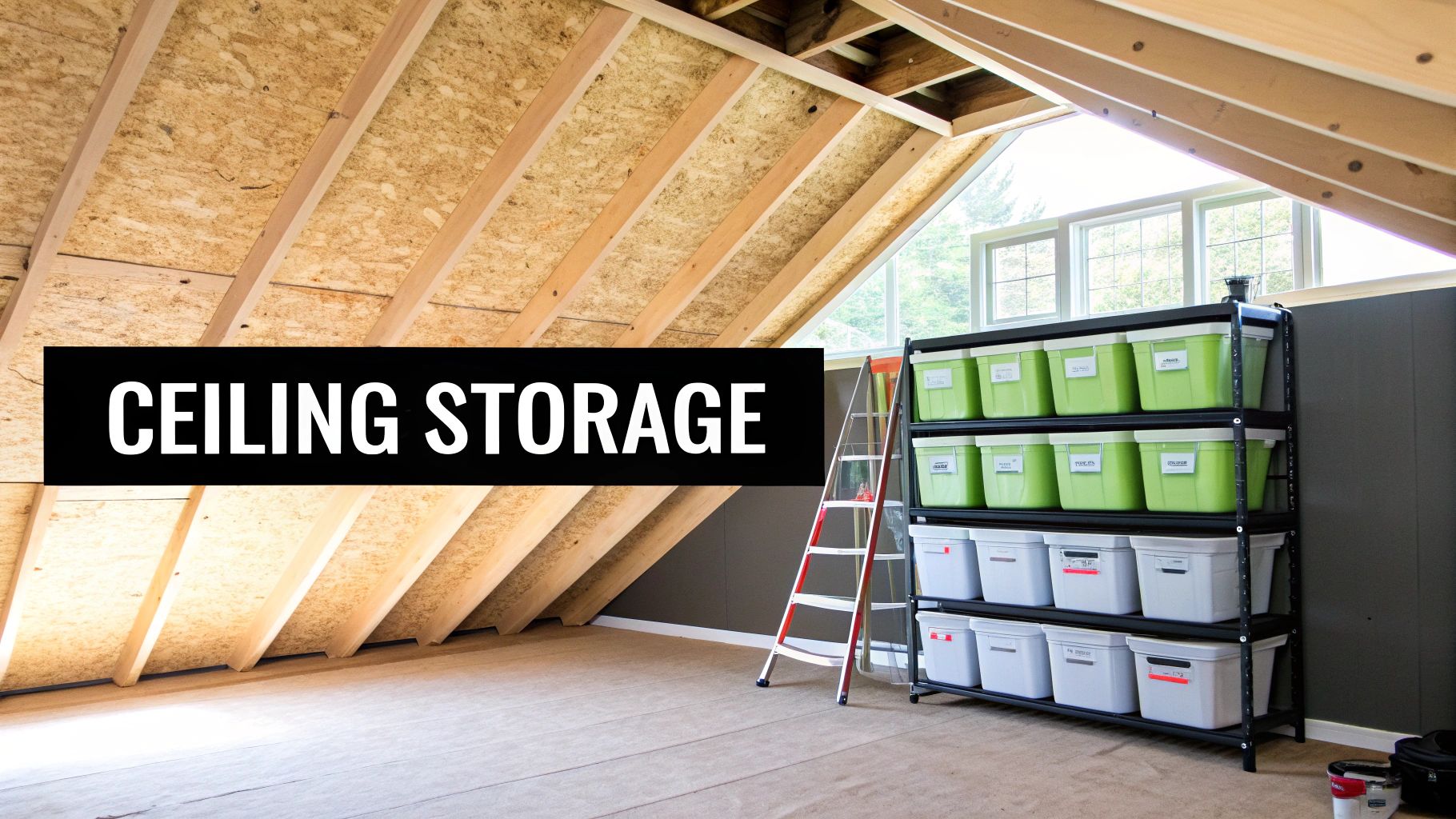 Overhead Ceiling Joists Storage Racks