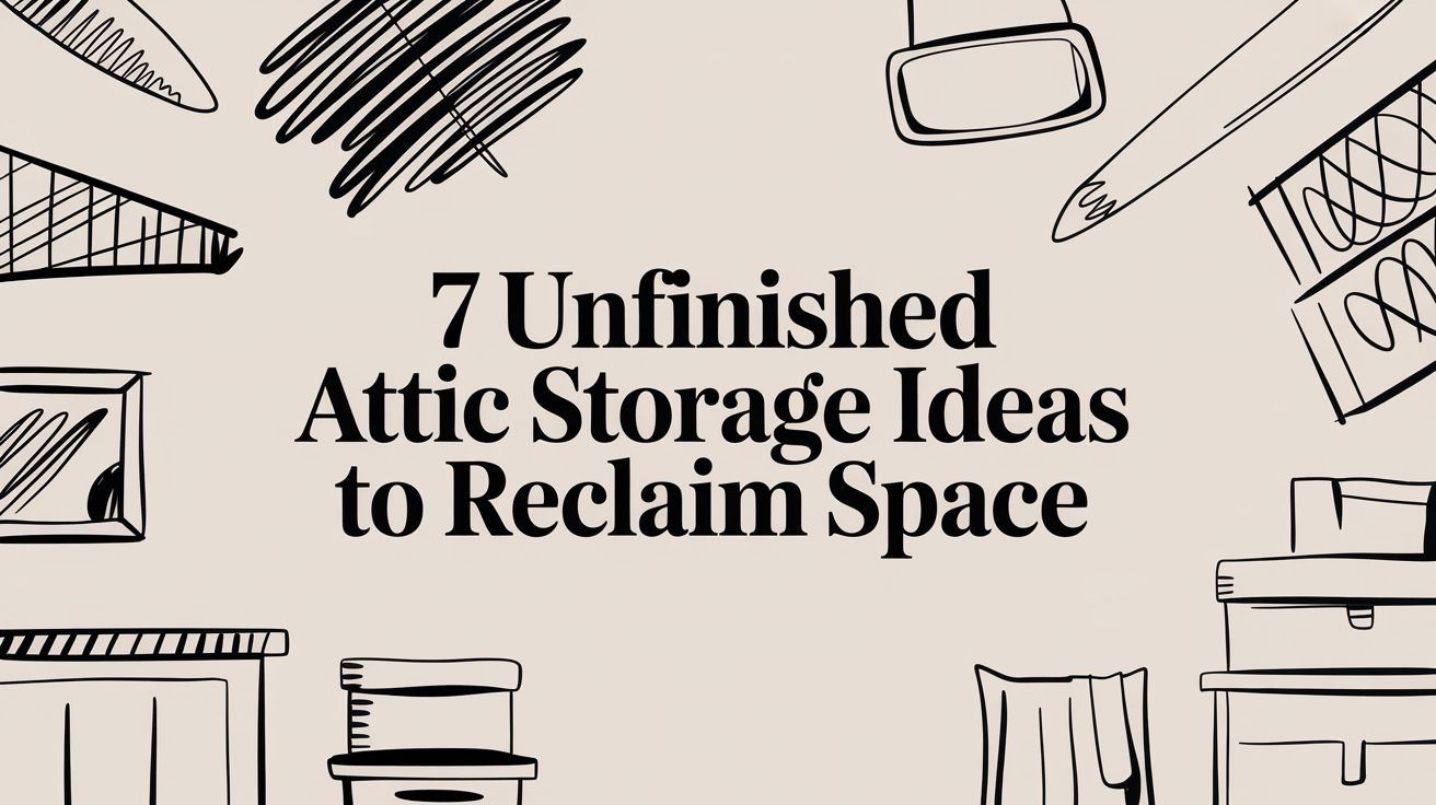 7 unfinished attic storage ideas to reclaim space