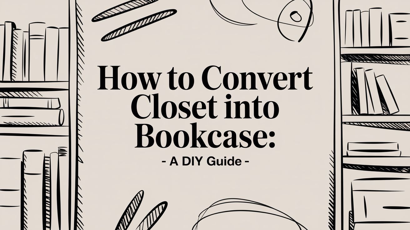 How to convert closet into bookcase: a DIY guide
