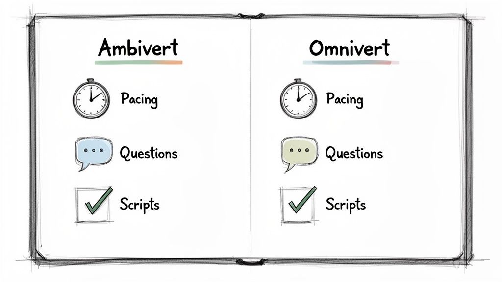 Comparison of Ambivert and Omnivert traits.