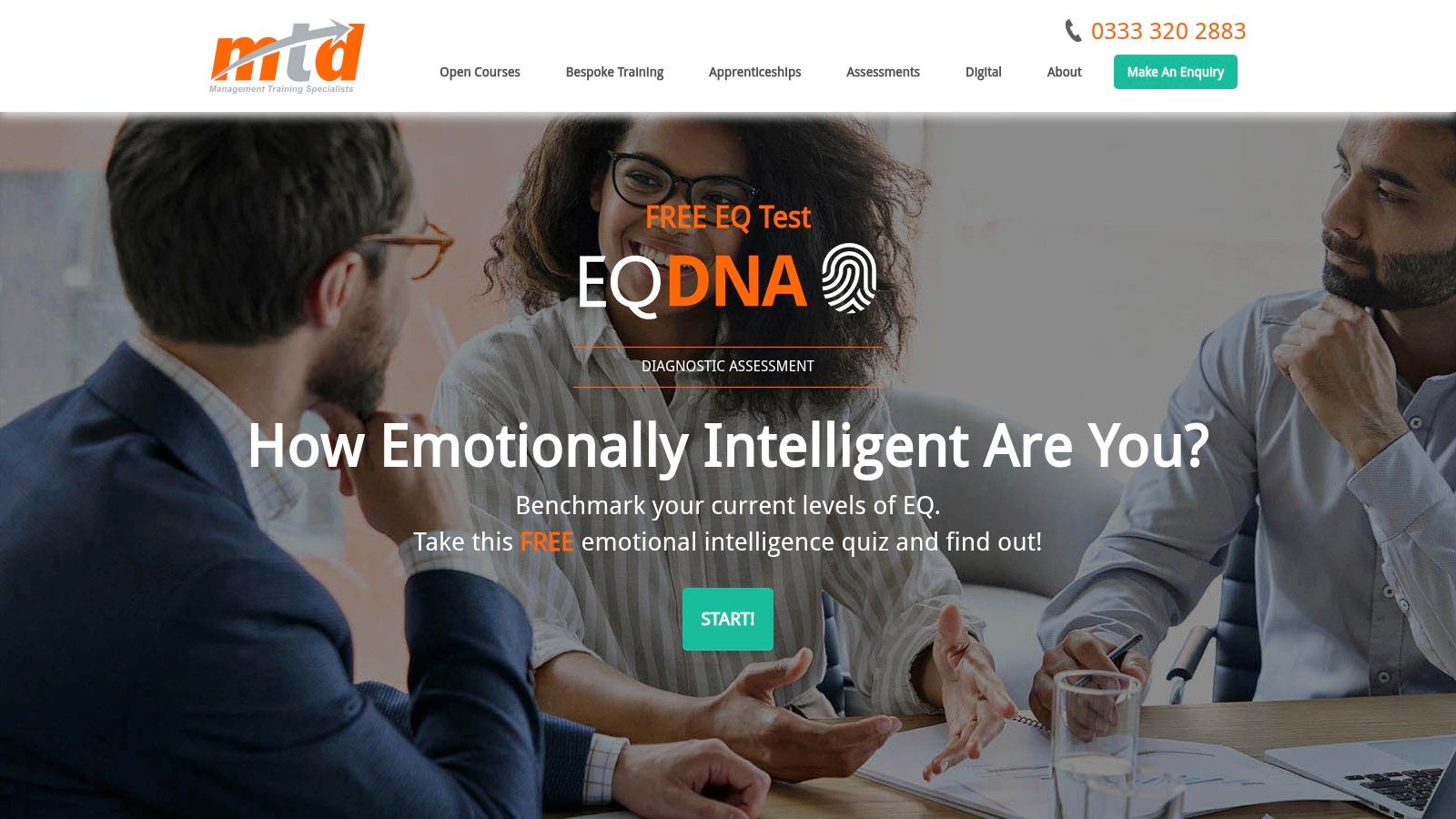 MTD Training's free emotional intelligence test.