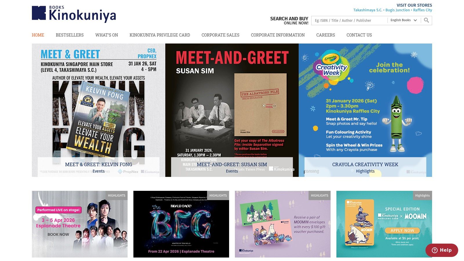 Books Kinokuniya Singapore