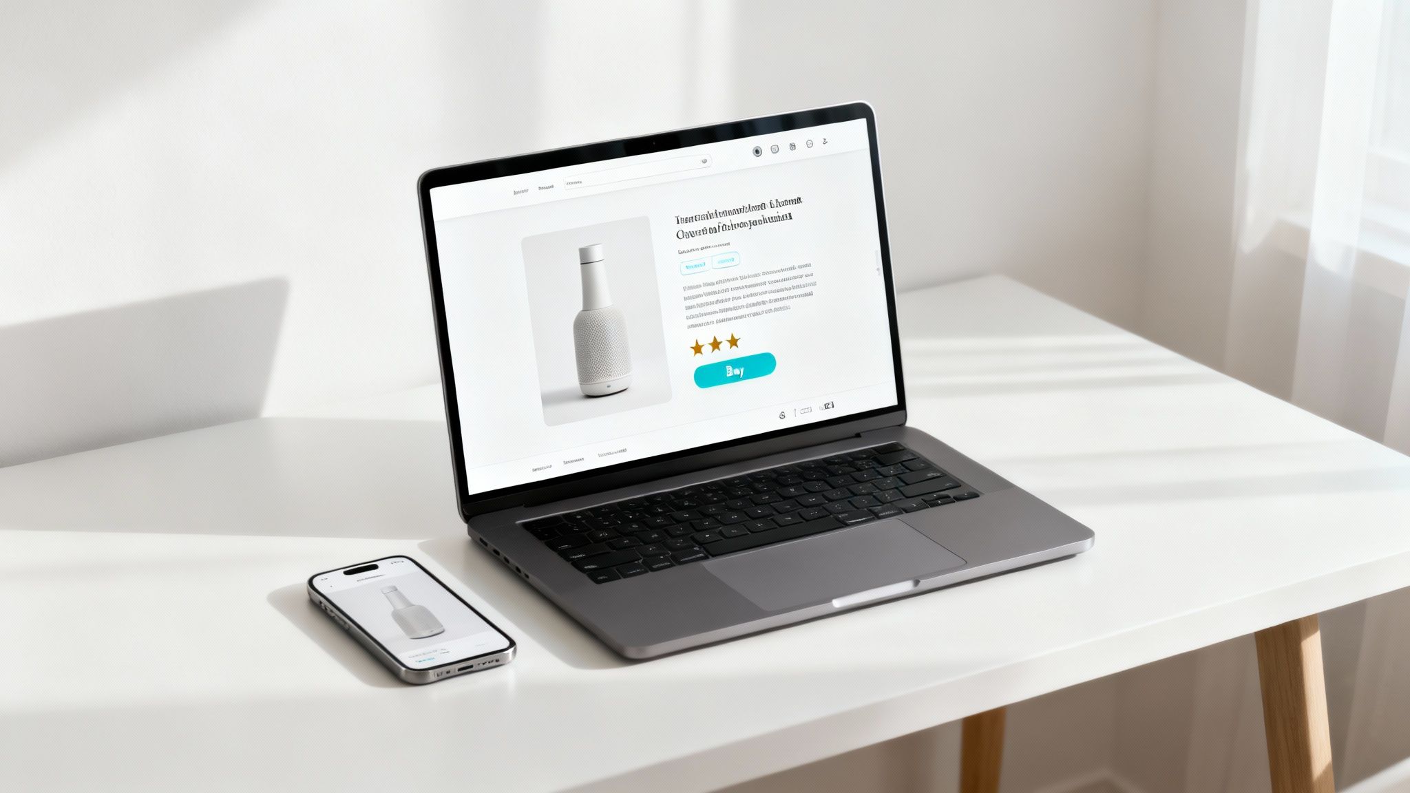 A person optimising a website on a laptop to increase online sales