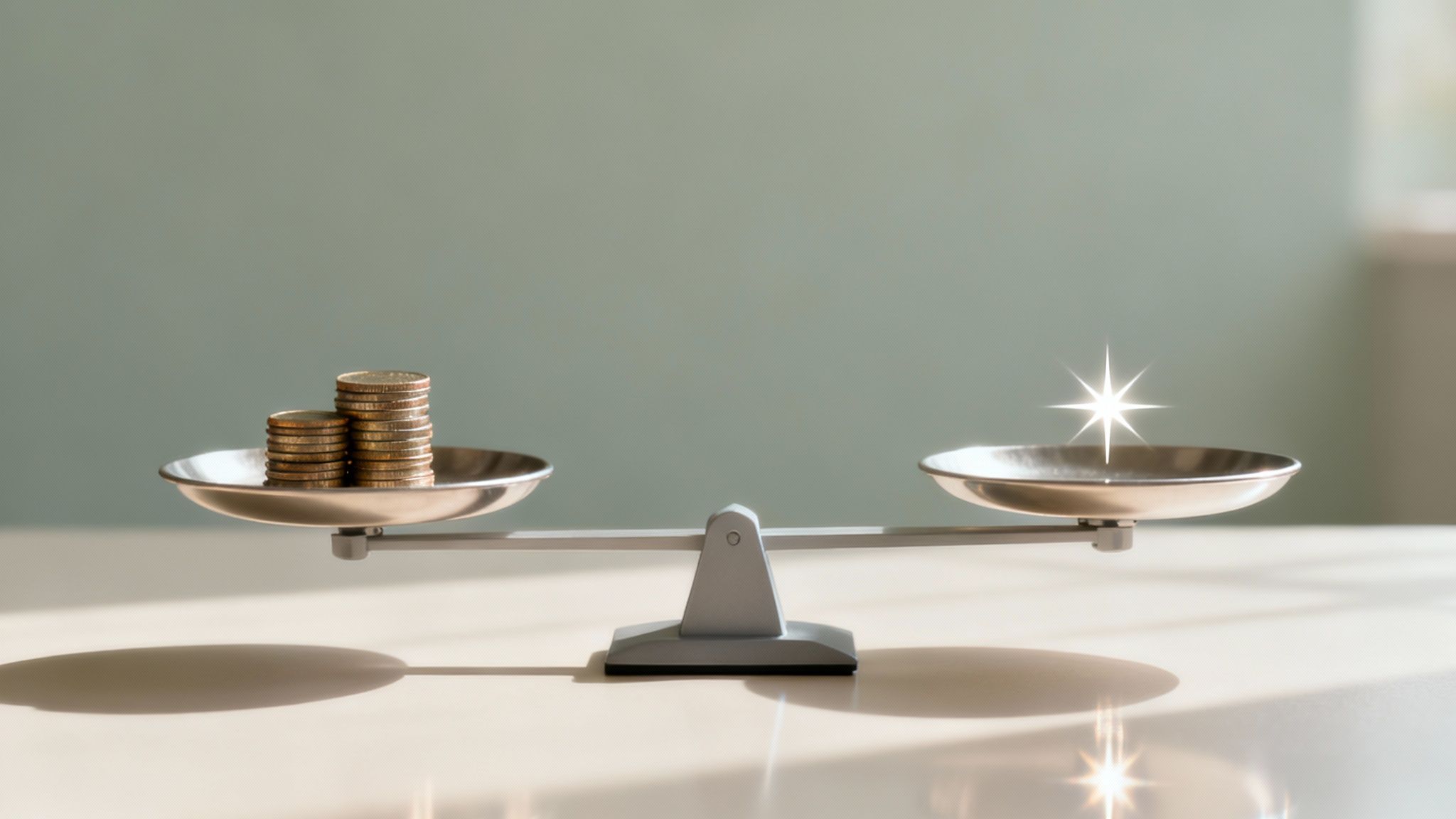 A team of professional cleaners smiling, equipped with cleaning supplies.