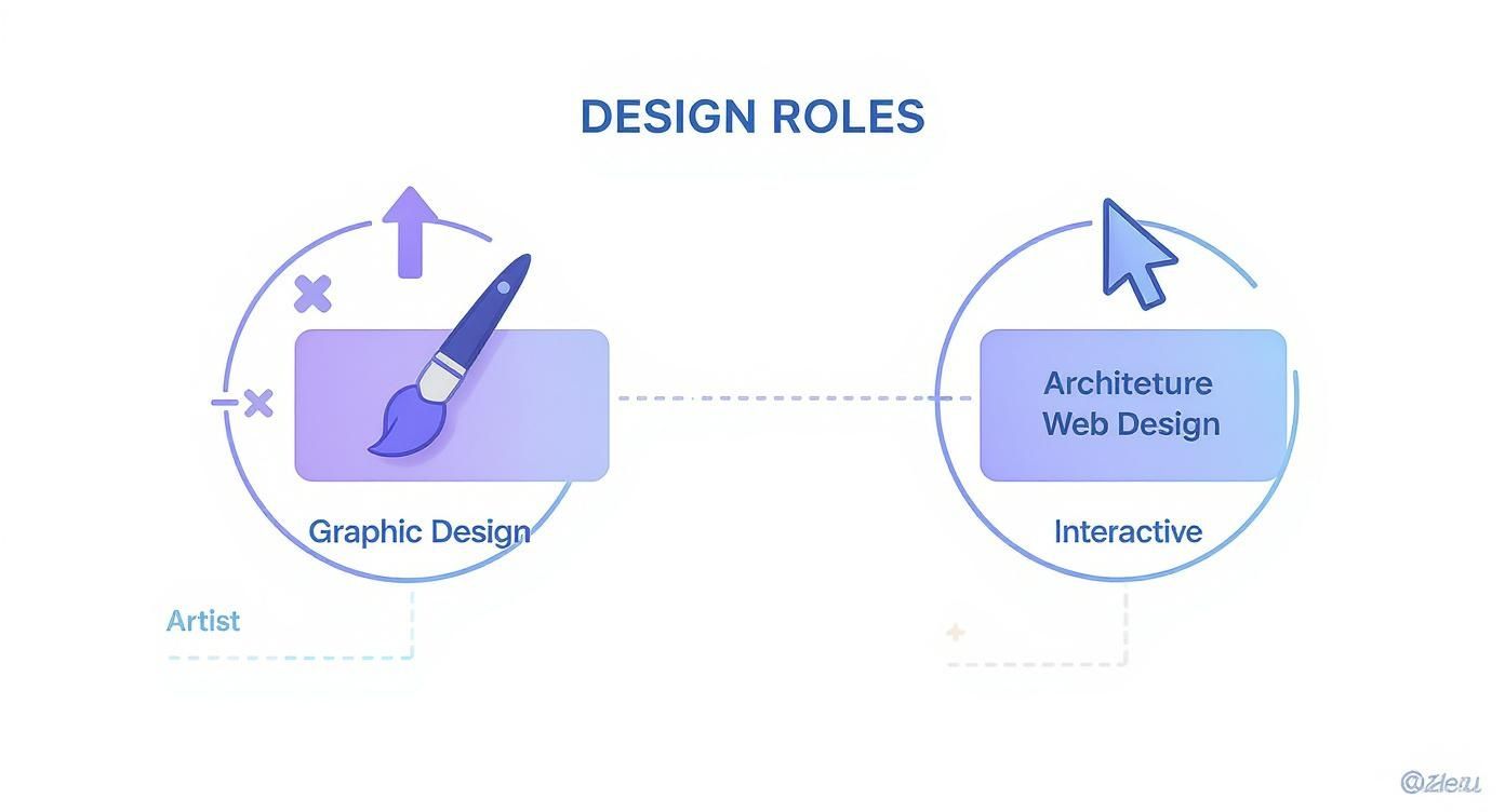 Infographic about graphic designing and web designing
