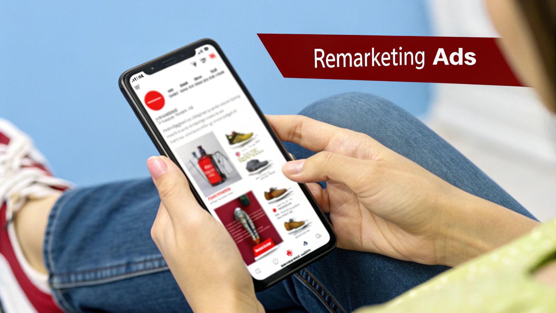Infographic detailing how Remarketing and Retargeting Campaigns work to re-engage past website visitors.