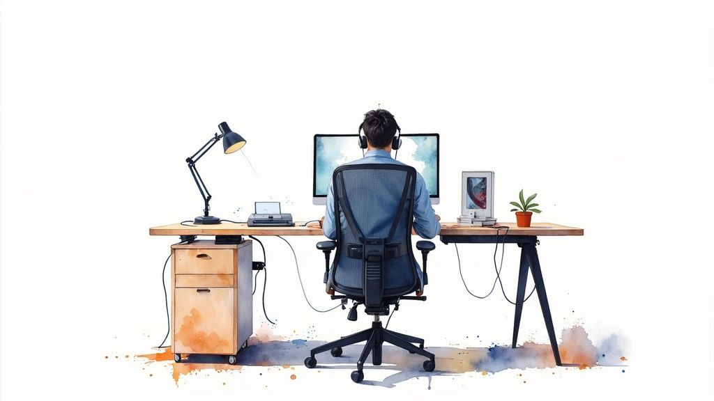 Workspace and Desk Area Cleaning