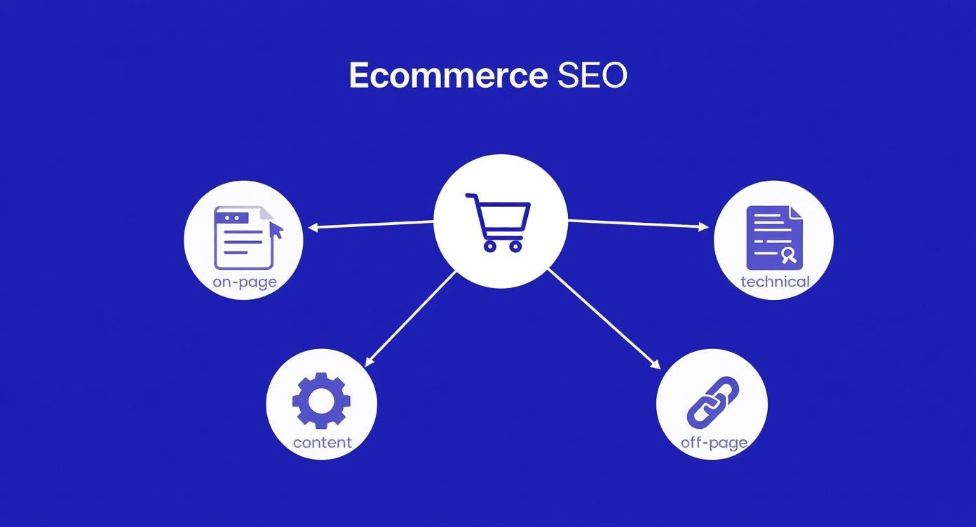 Infographic about seo services for ecommerce
