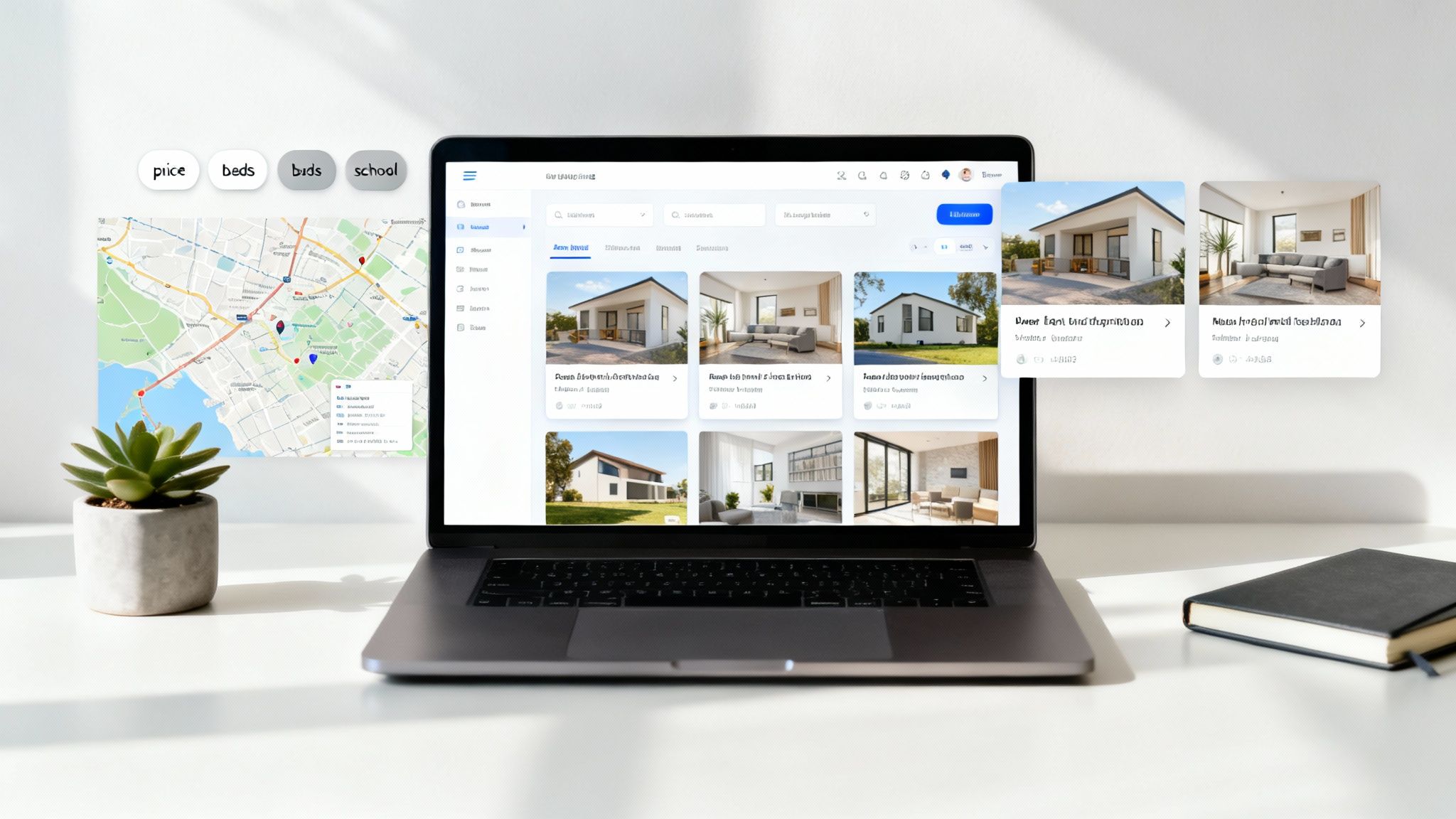 A realtor handing keys to a happy couple, representing successful lead conversion.