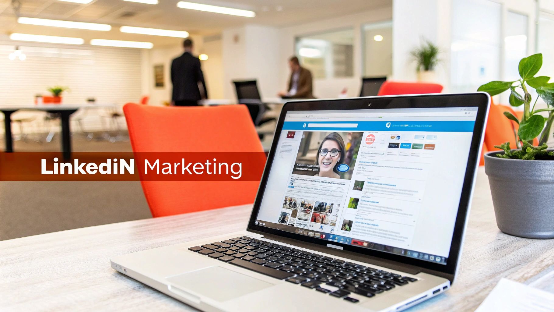 Infographic showing key data about 3. LinkedIn Marketing and Social Selling