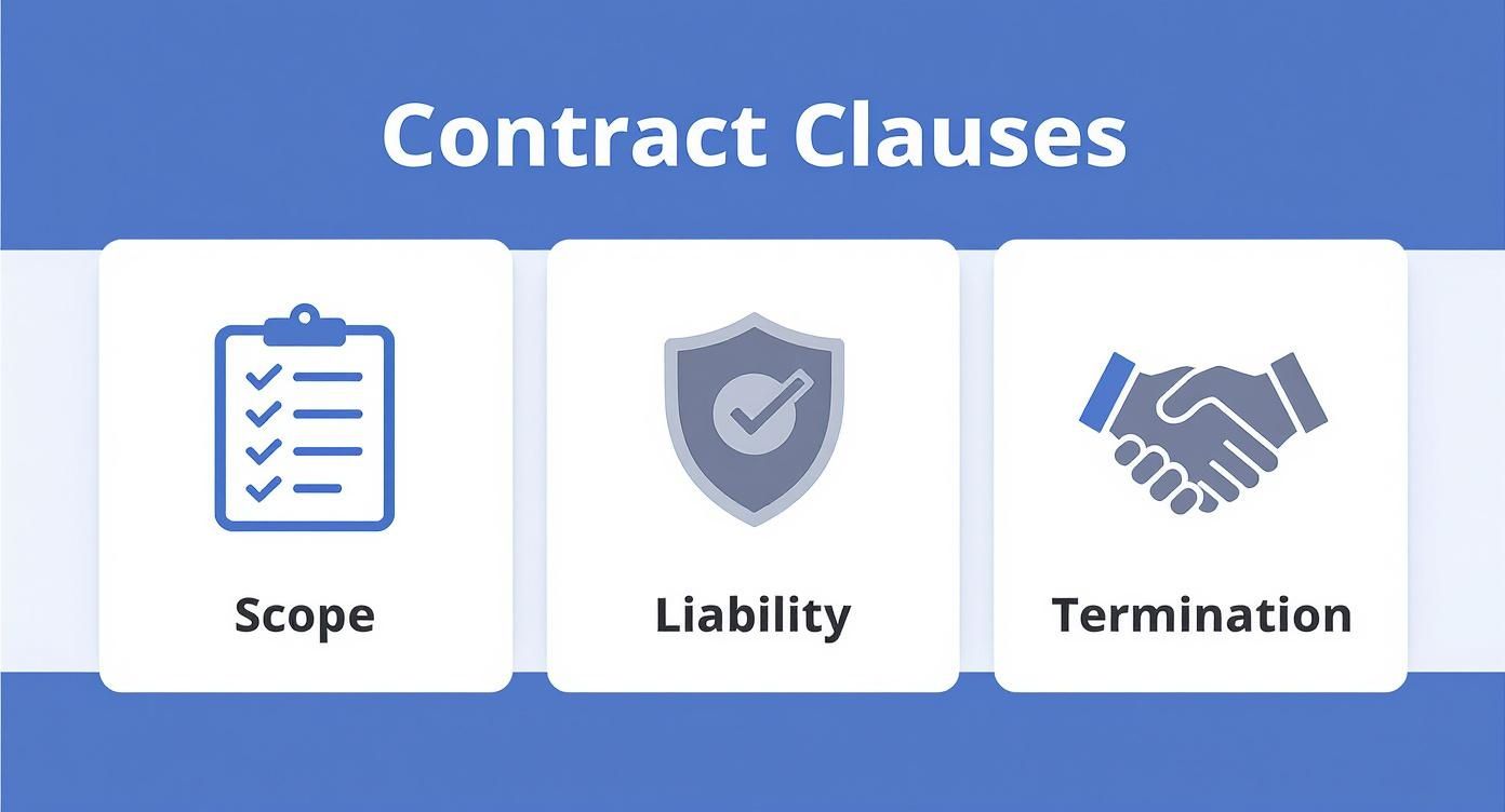 Infographic about commercial cleaning contract