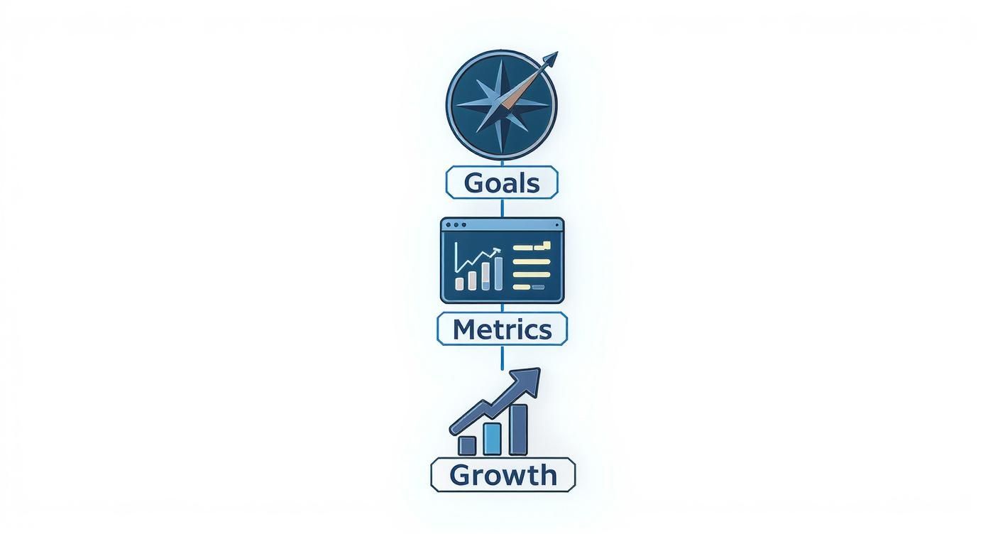 Infographic about digital marketing performance metrics