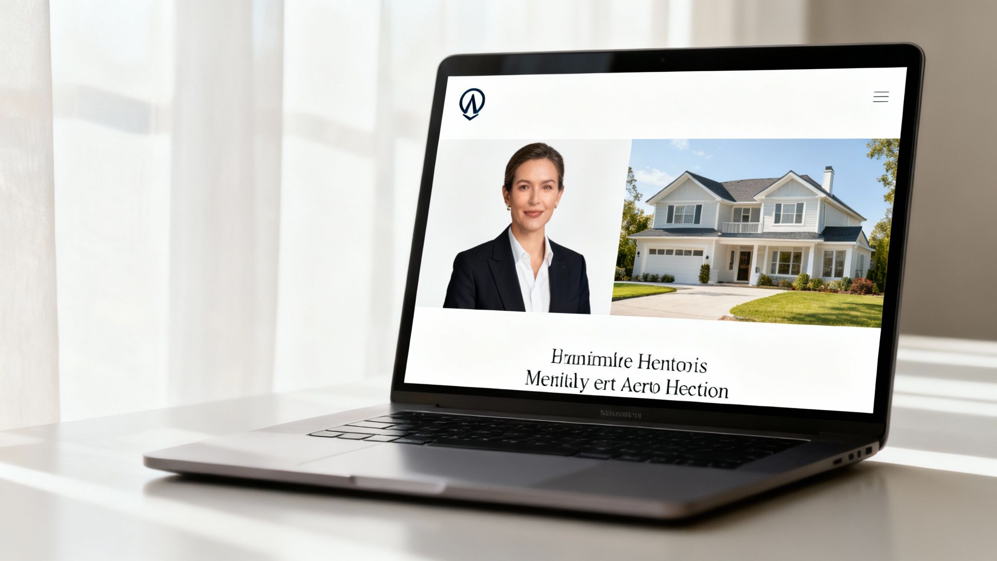 A visually appealing and trustworthy real estate web page design