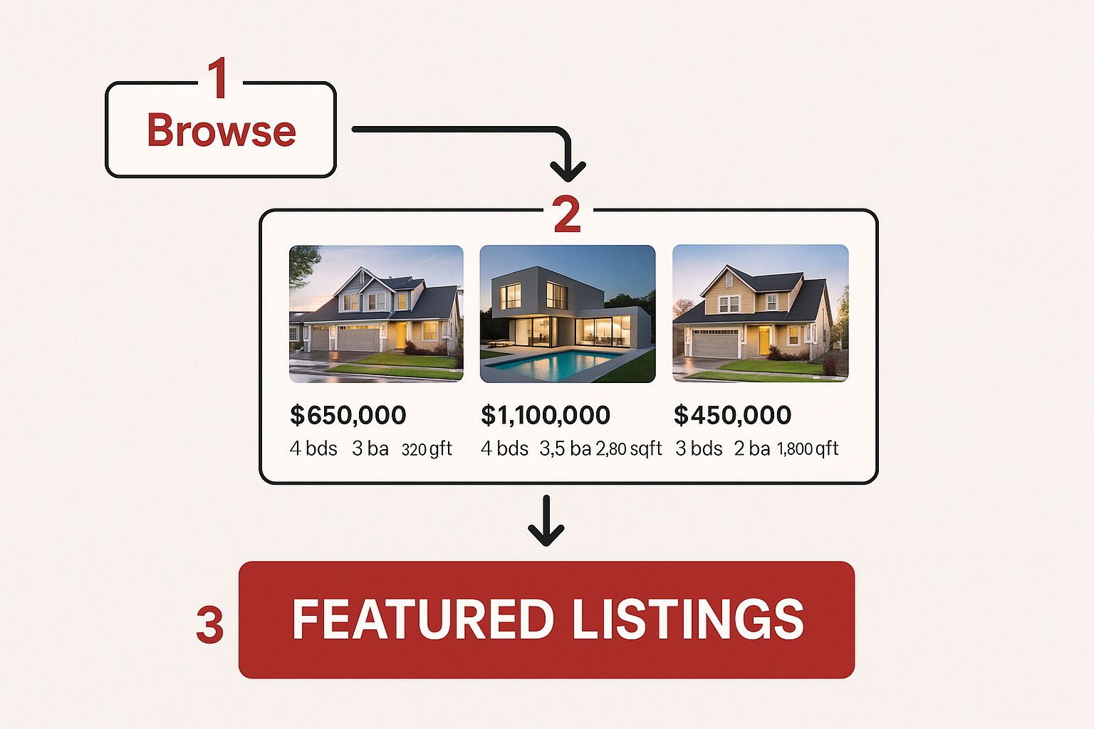 Infographic about real estate website design