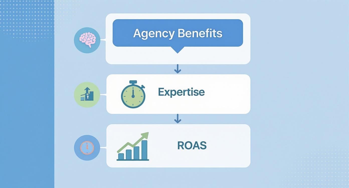 Infographic about social media ads agency