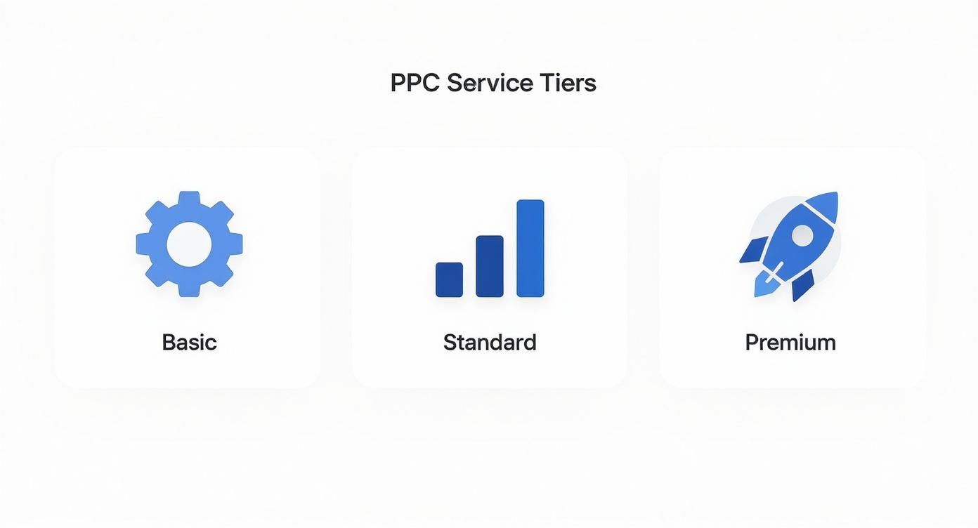 Infographic about pay per click management agency