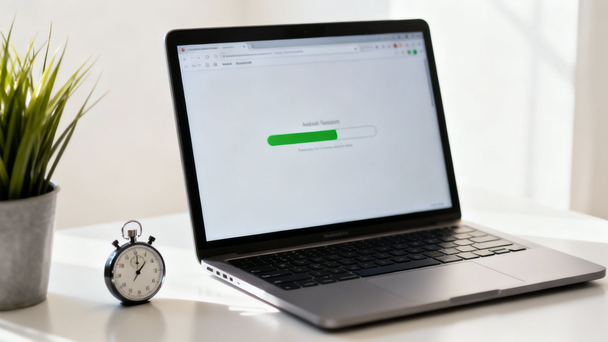 A digital illustration of a rocket taking off, symbolizing website speed and SEO performance.