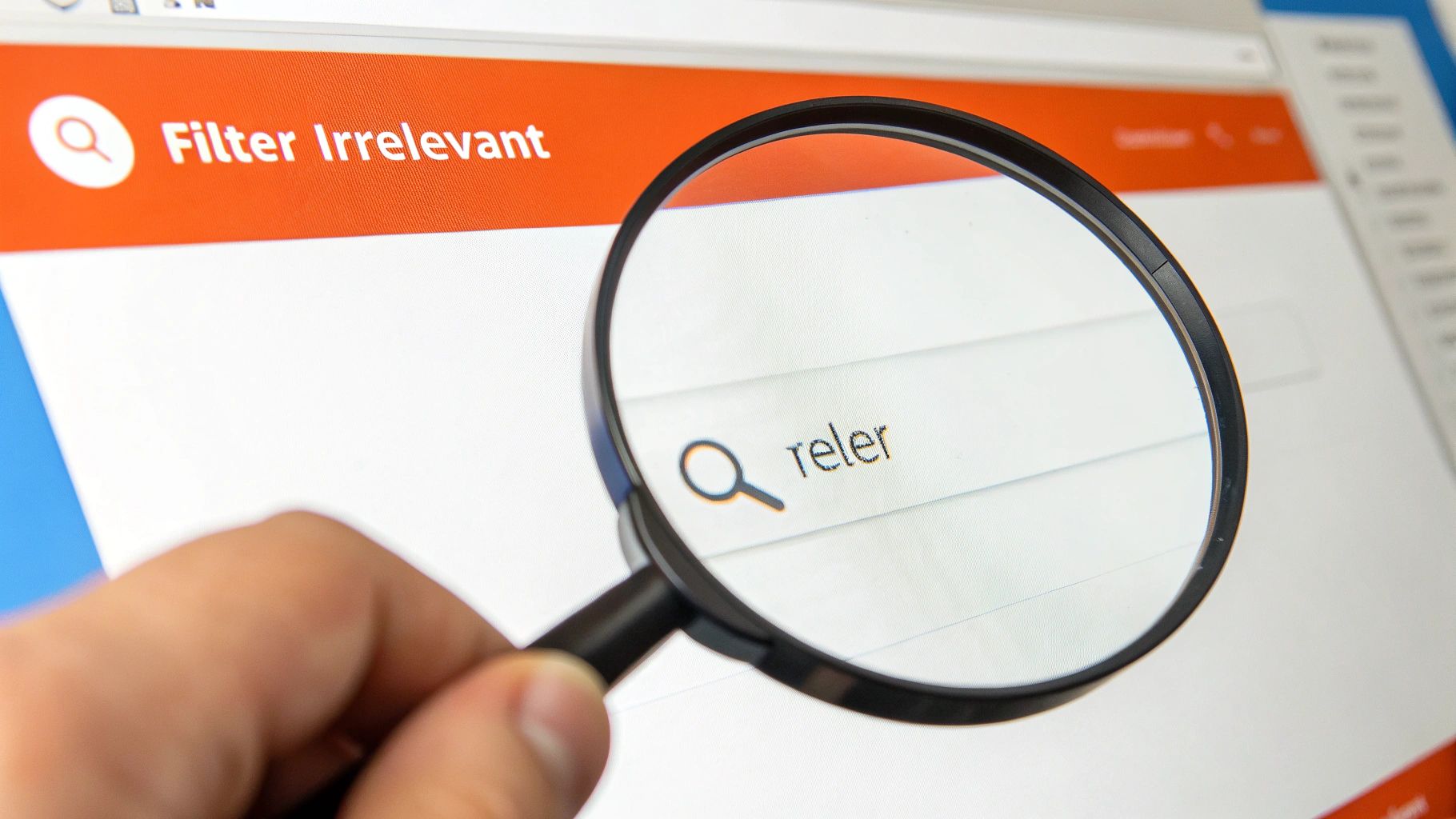 A focused professional analysing data on a transparent screen, illustrating advanced Google Ads strategies.