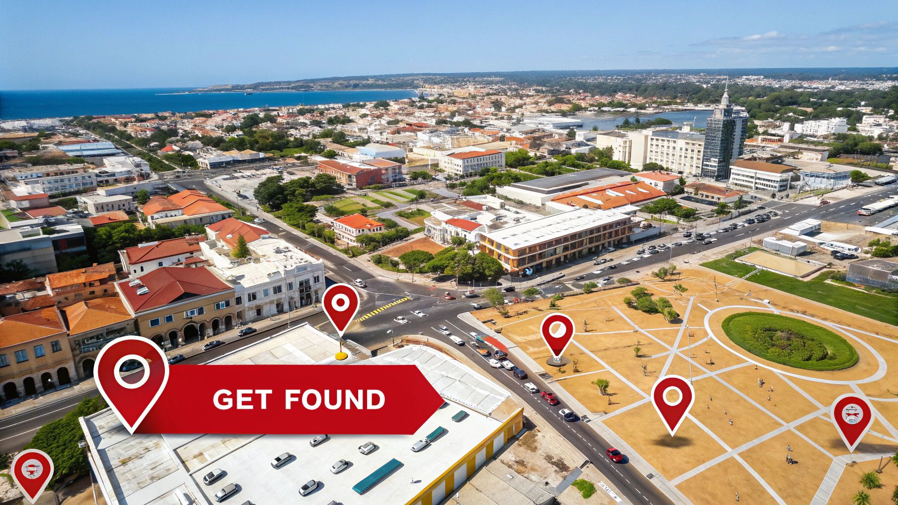 Woman using a laptop in a Brisbane park, representing local SEO for an ecommerce website.