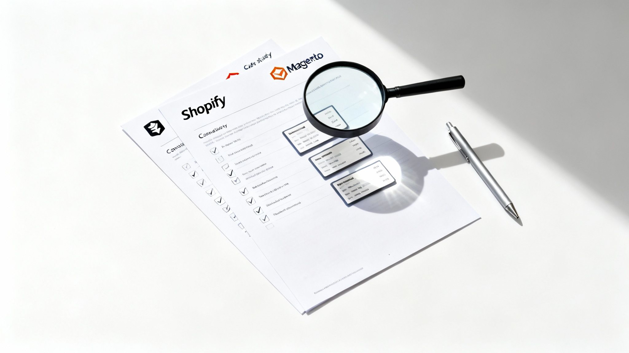 A person closely inspecting a laptop screen displaying ecommerce analytics and website performance data.
