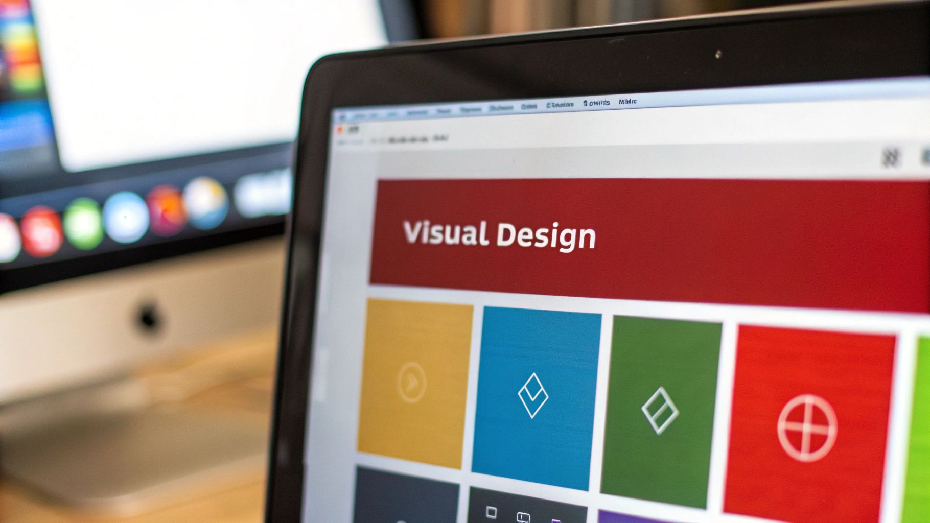 A visually stunning and clean user interface design for a mobile app, highlighting colour, typography, and icons.