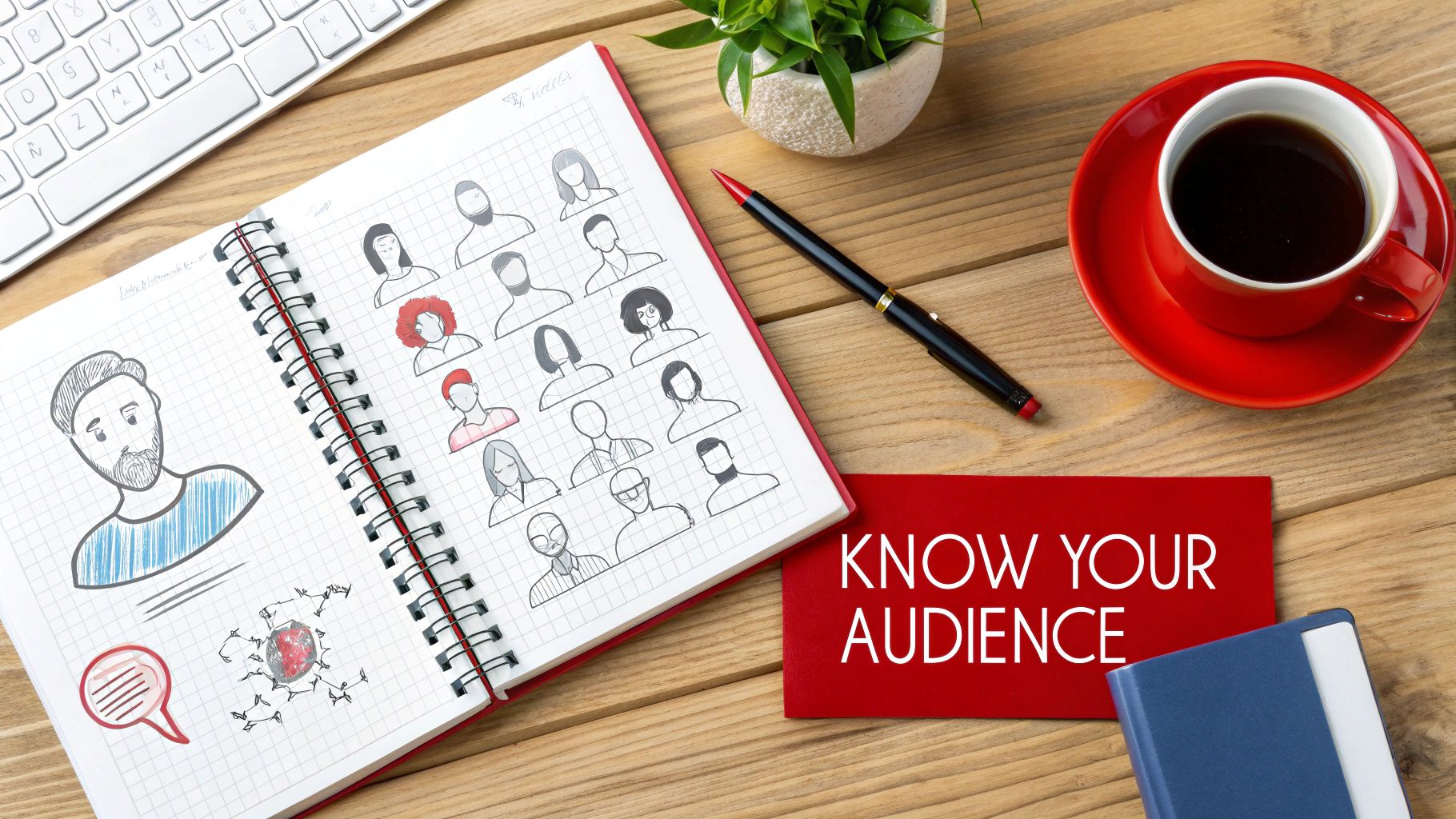 A group of diverse people in a casual meeting, representing different audiences.