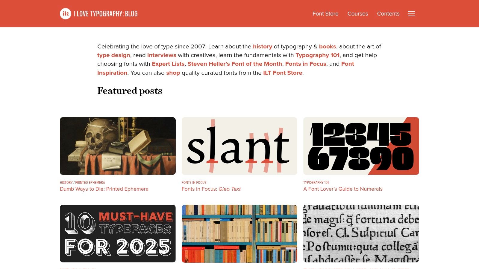 I Love Typography (ILT) — ILT Font Store