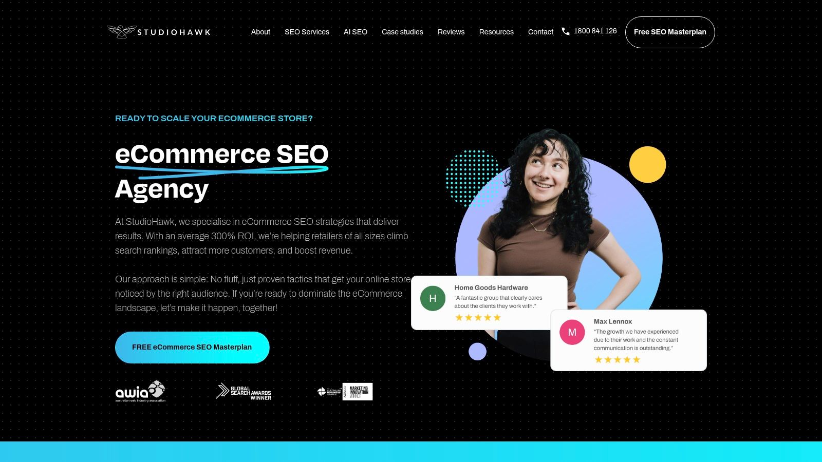 StudioHawk ecommerce SEO services page