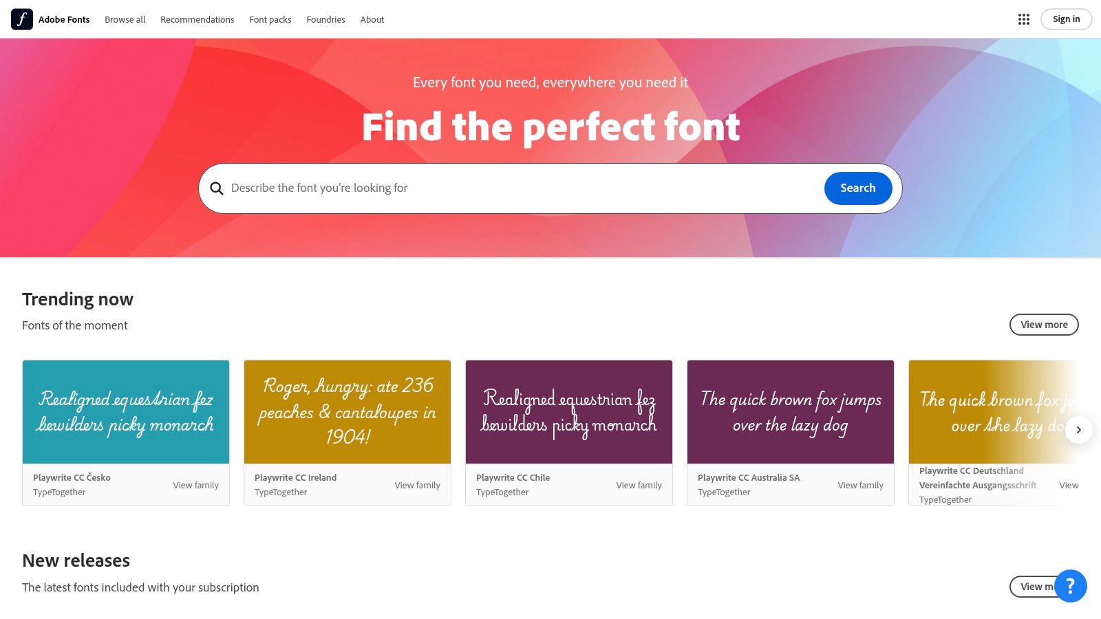 Adobe Fonts
