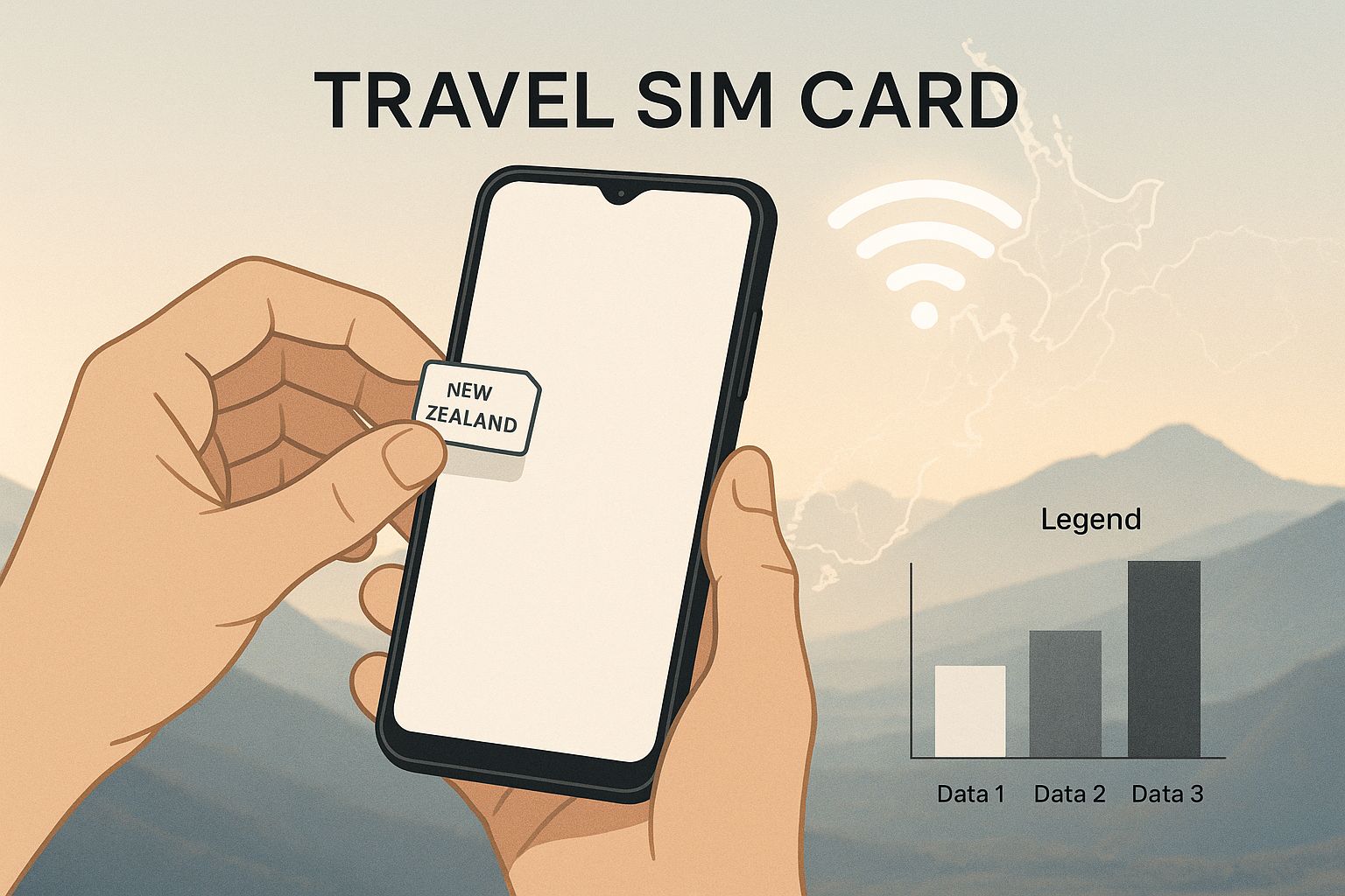 Infographic about prepaid new zealand sim card