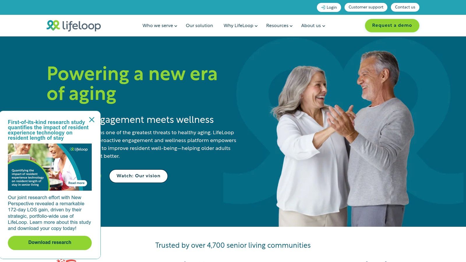 LifeLoop platform showing calendar planning features