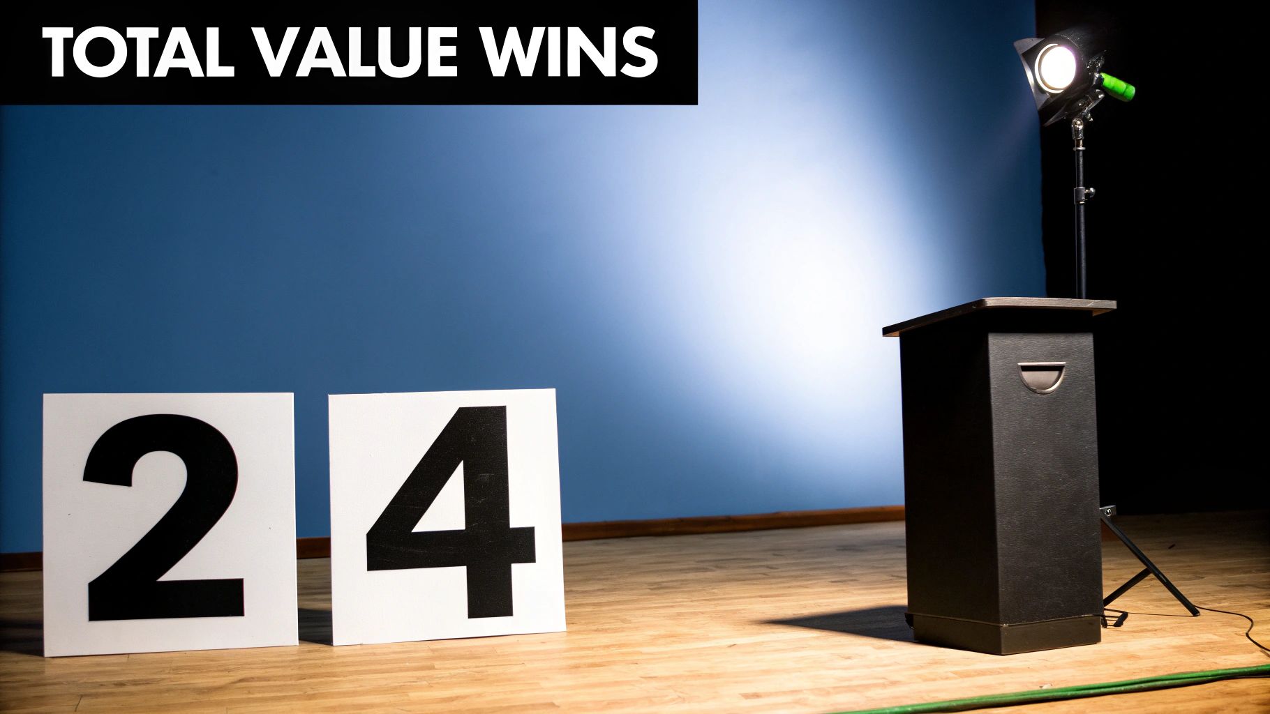 An illustration of a digital auction gavel hitting a sound block, symbolizing the ad auction process.