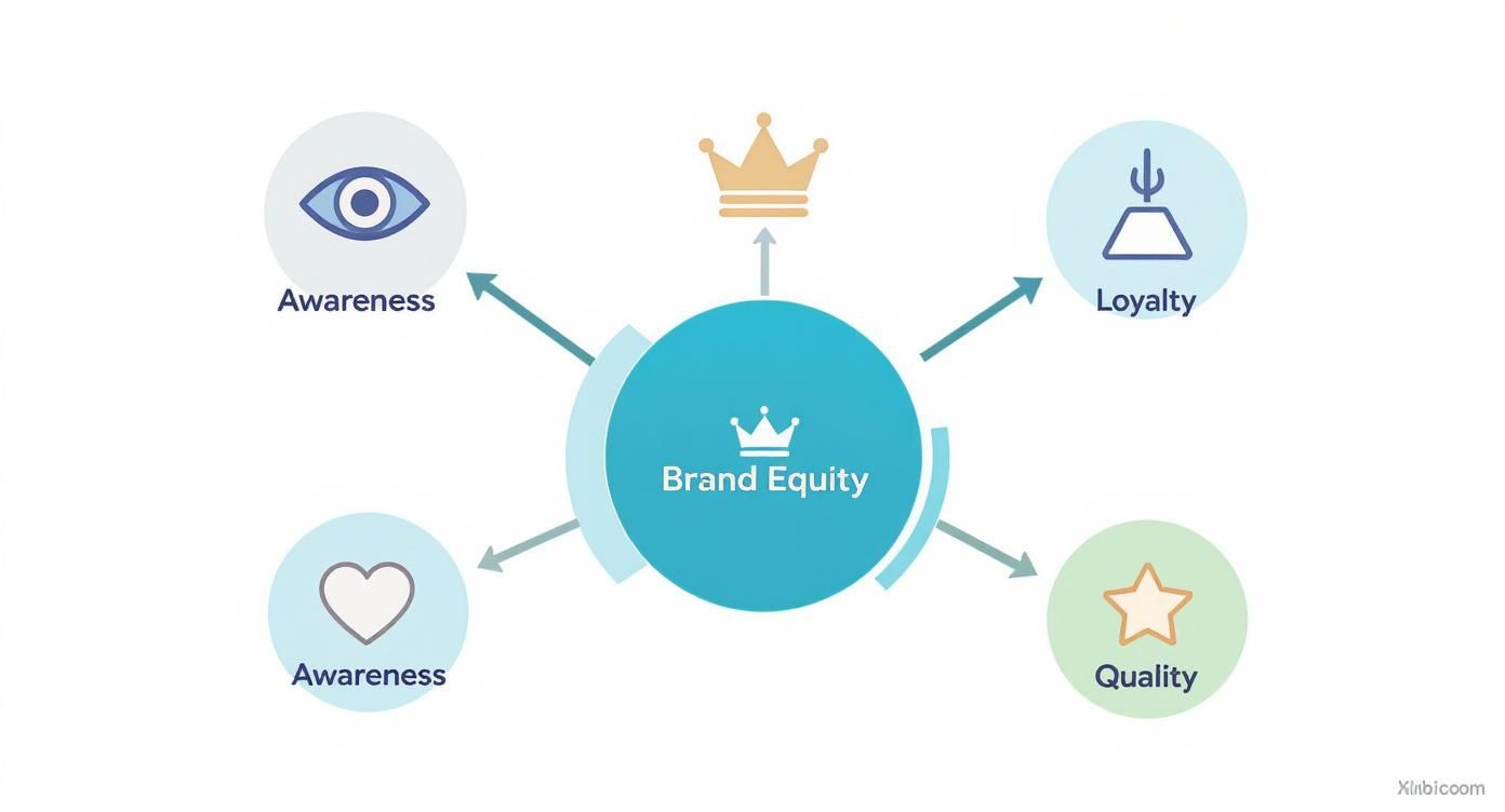 Infographic about what is brand equity