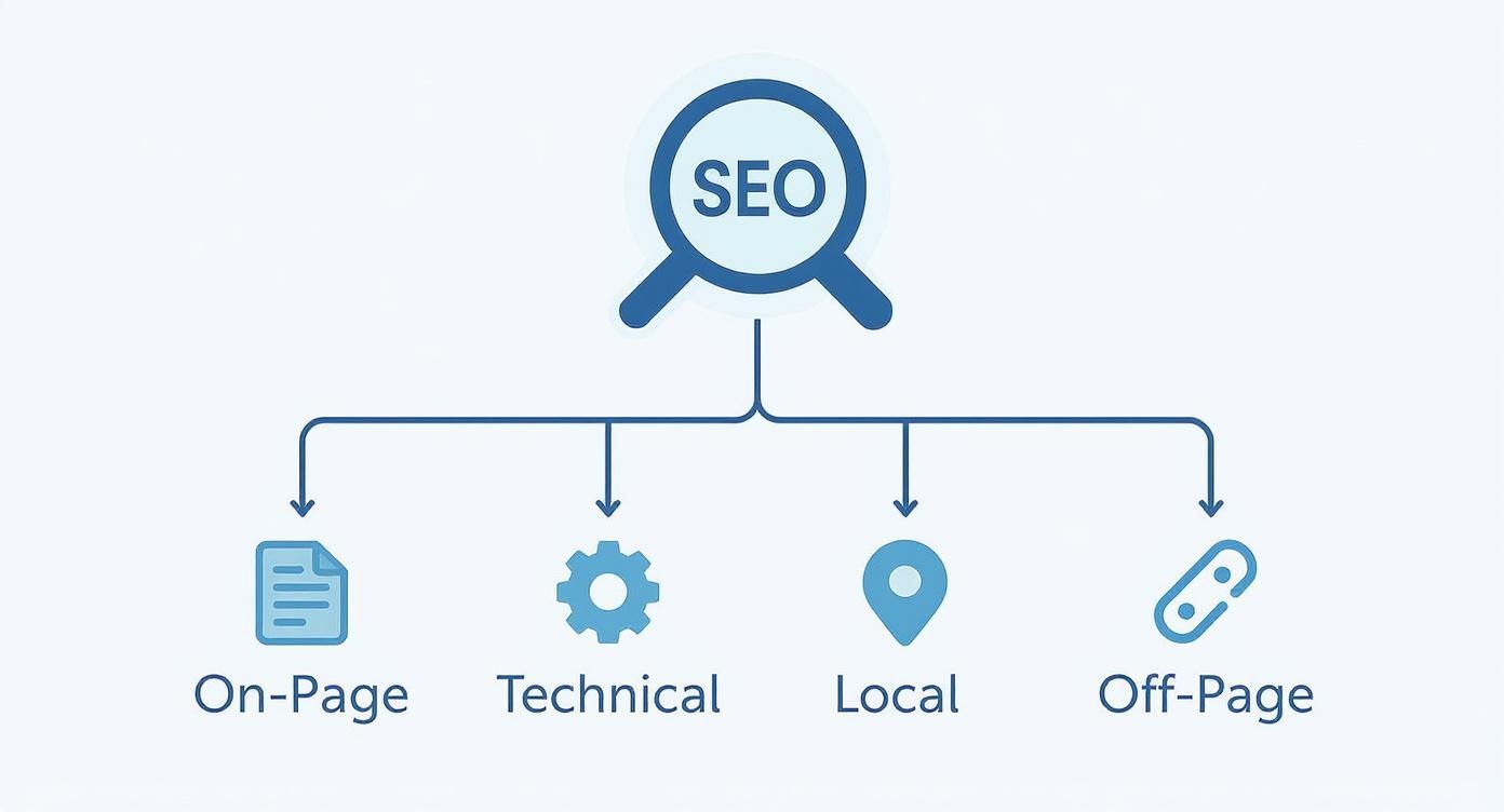 Infographic about seo and small business