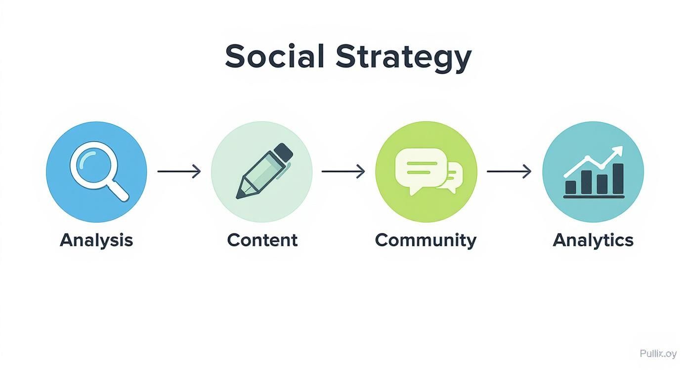 Infographic about social network marketing services