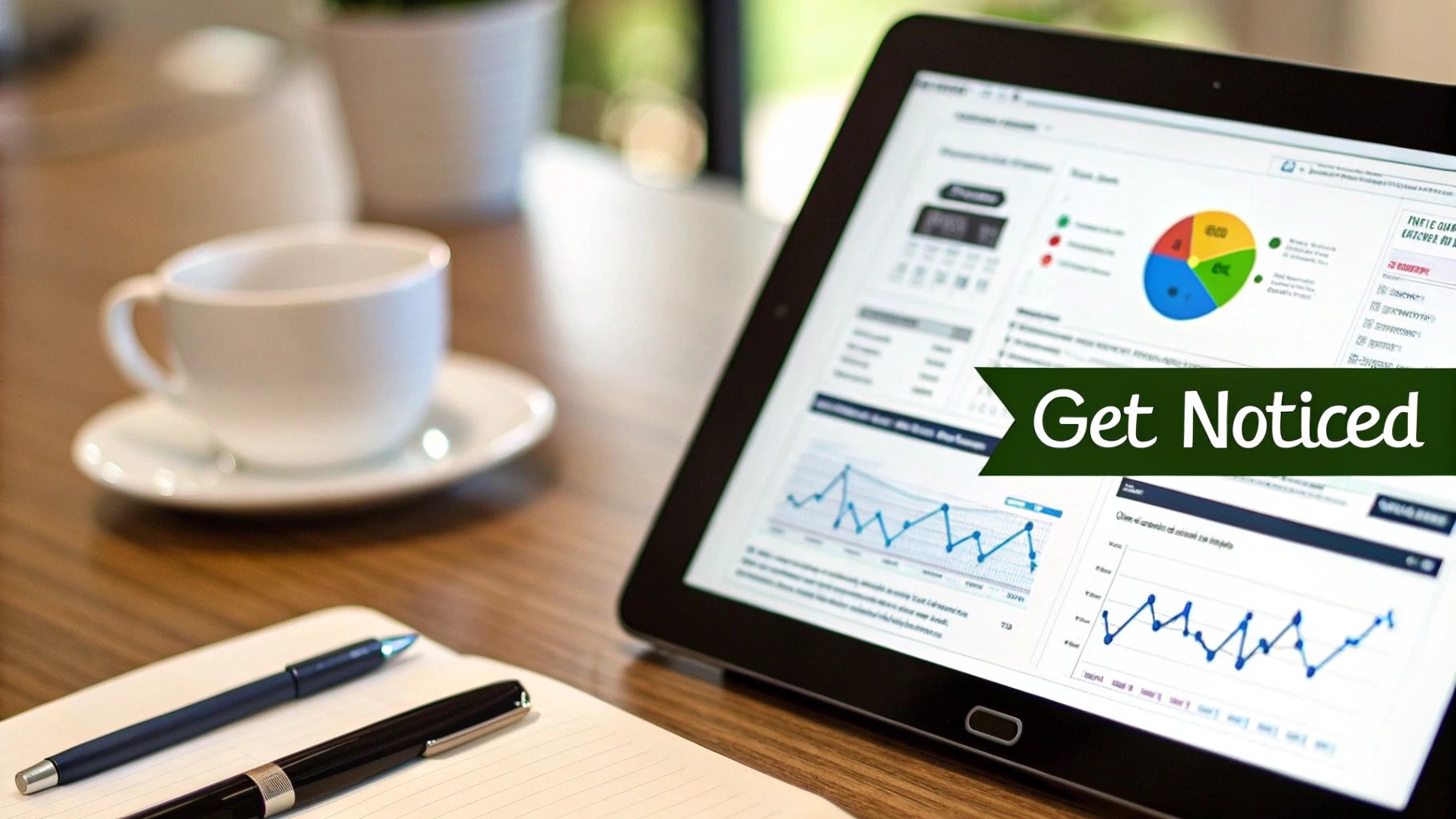 A digital marketing strategy mind map on a whiteboard with ideas for SEO, content, and social media.