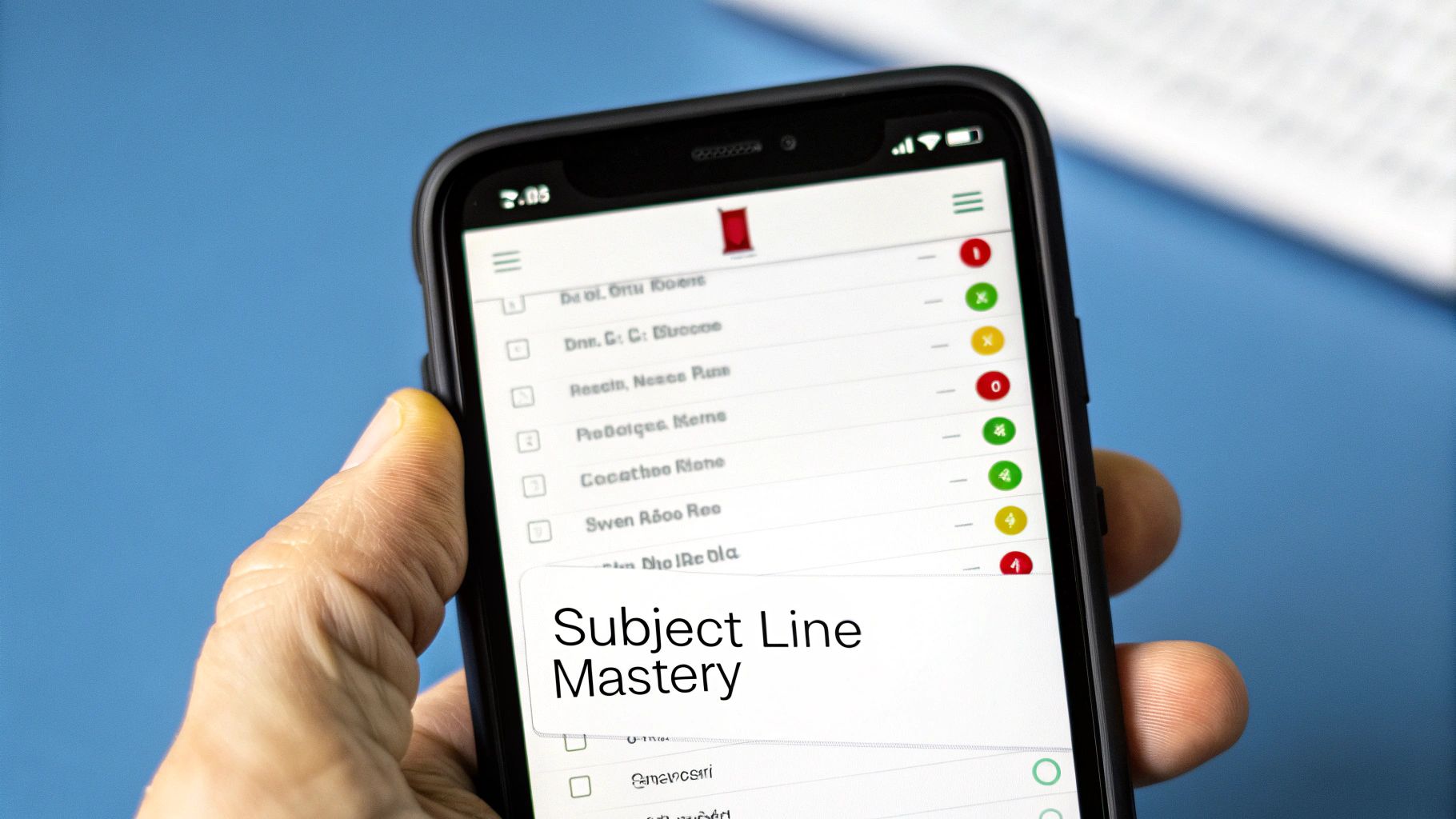 An example of an A/B tested email subject line showing different open rates